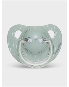 Пустышка Hygge Baby с анатомической силиконовой соской от 6 до 18 мес, зеленый Suavinex