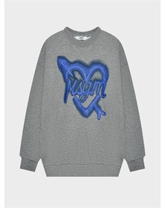Свитшот, принт граффити сердце с стрелой Msgm
