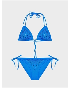 Купальник раздельный Bikini Teeny set с камнями, синий Natayakim