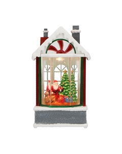 Новогодний сувенир "Дом Санты" LED, 11x9x19,2 см Timstor