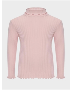 Водолазка лапша с волнистой отделкой, розовая Il gufo