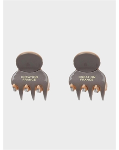 Заколка для волоск "краб", 2 шт, серый Tais