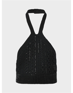 Кроп-топ со стразами Ermanno scervino