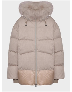 Куртка с опушкой из меха енота Diego m