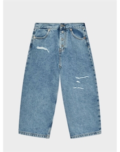 Джинсы с разрезами, голубые Mm6