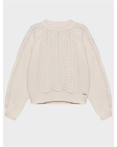 Вязаный джемпер, кремовый Chloe