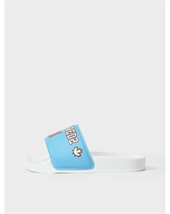 Шлепанцы с лого, голубые Dsquared2