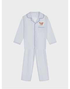 Голубая пижама в тонкую полоску Story loris