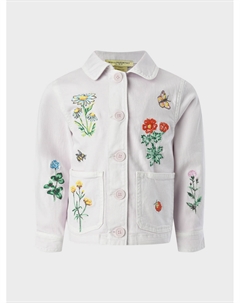 Джинсовая куртка с вышивкой Stella mccartney