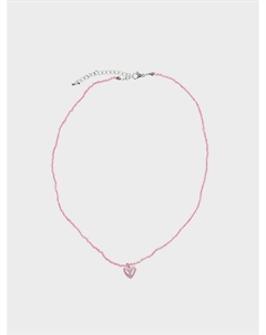 Ожерелье розовое с сердцем Tais