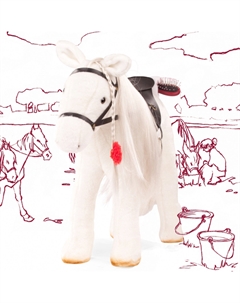 Игрушка "Лошадь белая с расческой", 52 см Gotz