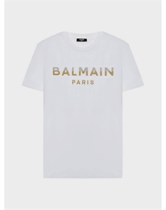 Футболка с лого, белая Balmain