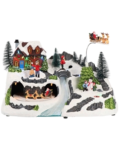 Новогодний сувенир "Рождественский деревенский пейзаж" Timstor
