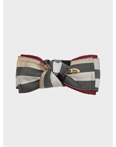 Зажим для волос с бантом бабочкой и бордовой вставкой Tais