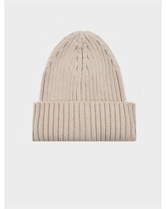 Шапка с отворотом, кремовая Jan&sofie