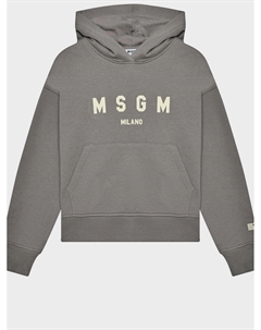 Толстовка-худи с белым лого Msgm