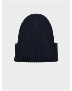 Шапка с отворотом, темно-синяя Jan&sofie