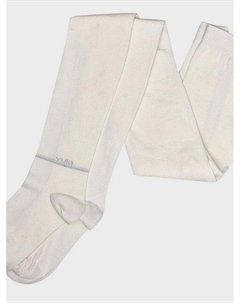 Кремовые колготки с логотипом Yula