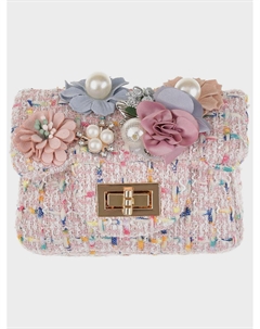 Розовая сумка с цветами, 10x12x5 см Rena chris