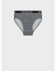 Черные трусы с геометрическим узором Sanetta