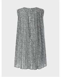 Платье плиссе со сплошным логотипом букв, серое Marc jacobs