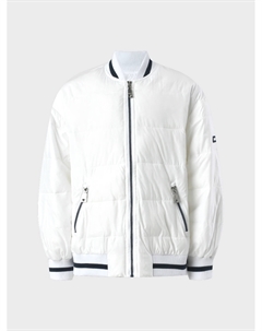 Белая куртка-бомбер Monnalisa