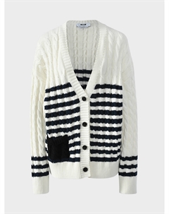 Кардиган в полоску Msgm