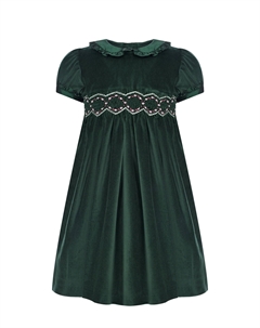 Бархатное платье с вышивкой, зеленое Mariella ferrari