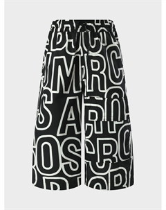 Бермуды с принтом логотипа, черные Marc jacobs