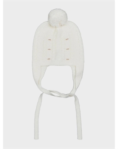 Шапка из шерсти мериноса с помпоном и завязками Tomax