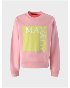 Свитшот с лого в желтом квадрате Max&co