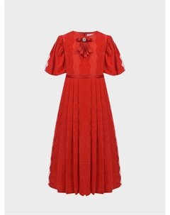 Бархатное платье с плиссированной юбкой Eirene