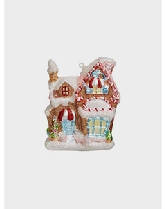 Подвеска Домик пряничный с розовой крышей Holiday classics