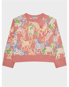 Свитшот с принтом "лошади", розовый Stella mccartney