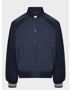 Куртка-бомбер с отделкой в полоску Tommy hilfiger