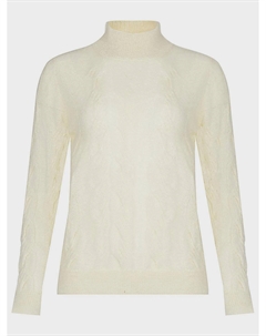 Джемпер кремового цвета со стразами на спине Panicale