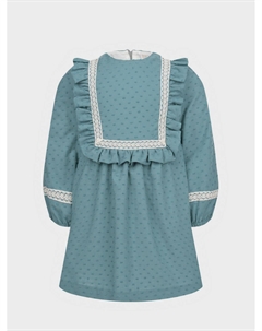 Платье с рюшей и кружвеной отделкой Paz rodriguez