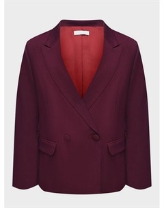 Приталенный бордовый пиджак Ella.b.