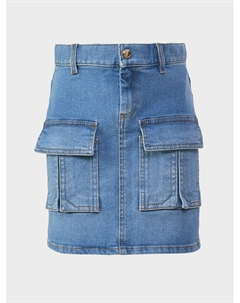 Джинсовая юбка с накладными карманами Chloe
