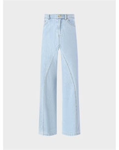 Джинсы прямого кроя, голубые Elisabetta franchi