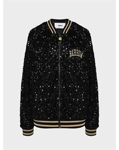 Куртка-бомбер в пайетках, черная Barrow