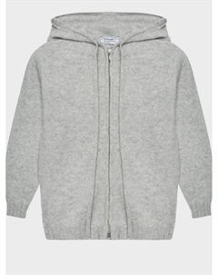 Вязаный кардиган из шерсти и кашемира с капюшоном, серый Blackheath