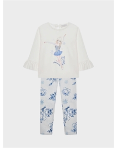 Комплект: туника и леггинсы, принт "Эльза" Monnalisa