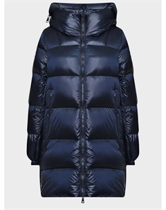 Укороченное пальто-пуовик, синее Add