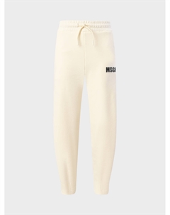 Спортивные брюки с черным лого Msgm