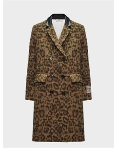 Пальто с леопардовым принтом No21
