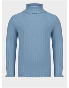 Голубая водолазка с волнистой отделкой Il gufo