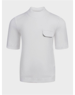 Белая футболка с рукавами 3/4 Brunello cucinelli