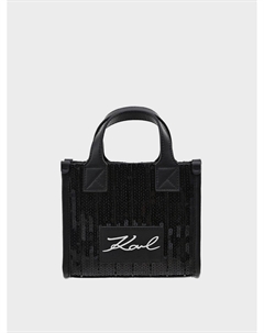 Сумка в пайетках, черная Karl lagerfeld