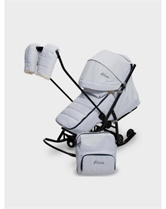 Санки-коляска Onyx, цвет белый Pikate